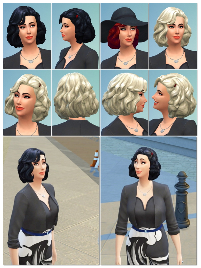 Sims 4 Mrs. Robinson & Cinema Hair at Birksches Sims Blog