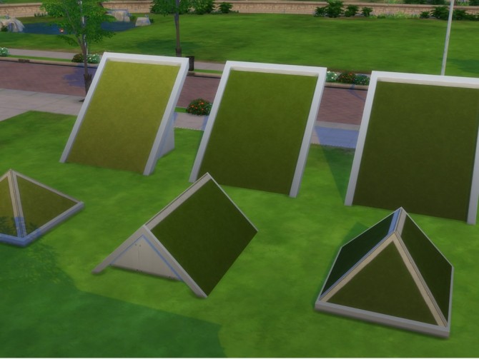 Sims 4 Grass Roof Texture 3 shades by Mastertiti at Mod The Sims
