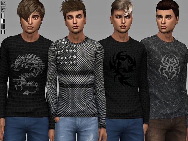 Sims 4 Harvey Tops by Margeh 75 at TSR