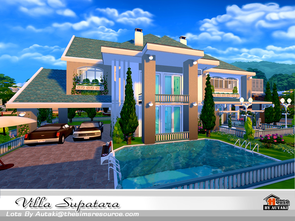 Sims 4 Villa Supatara by autaki at TSR