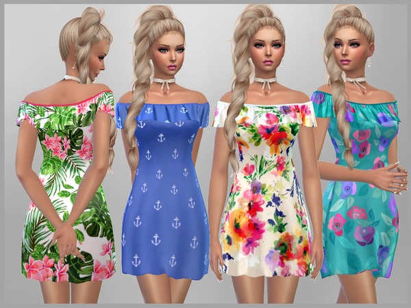 Sims 4 Laura Dress by SweetDreamsZzzzz at TSR