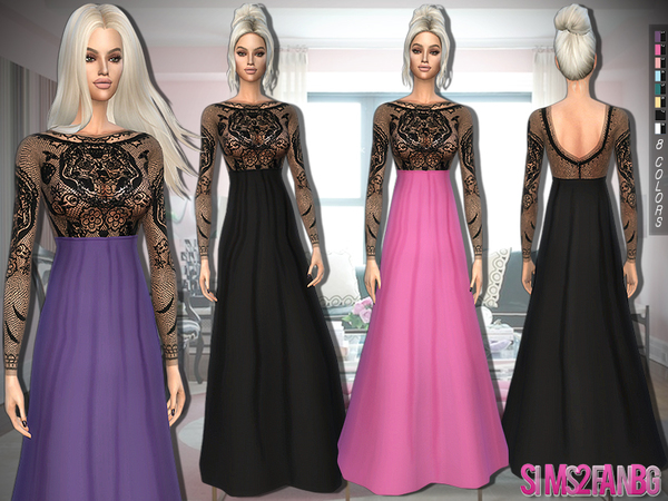 Sims 4 328 Evening Gown by sims2fanbg at TSR
