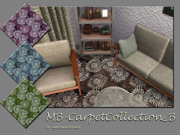 Sims 4 MB Carpet Collection B by matomibotaki at TSR