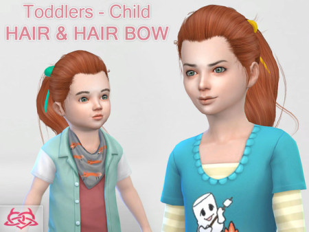 Child & toddler Hair & Hair bow by Colores Urbanos at TSR
