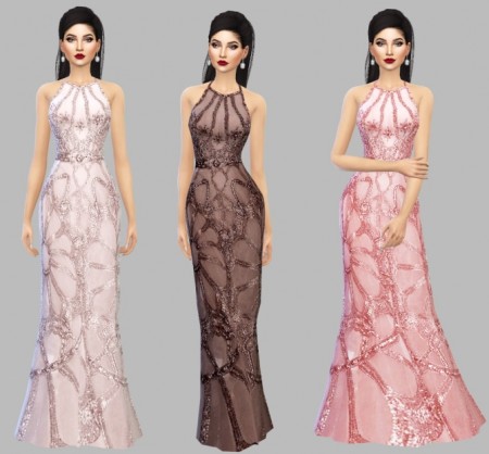 Daniya Gown at Simply Simming » Sims 4 Updates