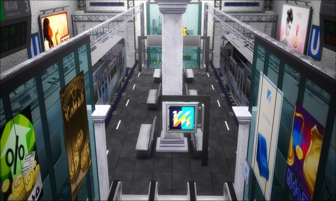 Sims 4 The entrance to the subway continued at Nyuska