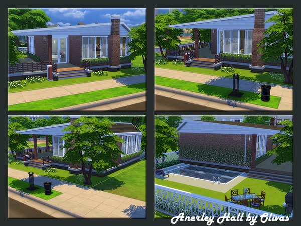 Sims 4 Anerley Hall house by olivas at TSR