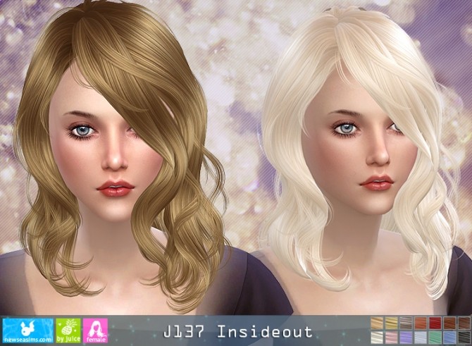 Sims 4 J137 InsideOut hair (pay) at Newsea Sims 4