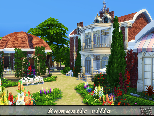 Sims 4 Romantic villa by Danuta720 at TSR