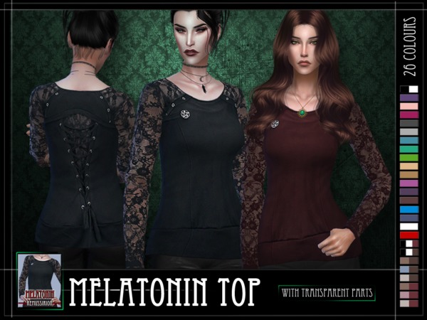 Sims 4 Melatonin Top HQ & NonHQ by RemusSirion at TSR