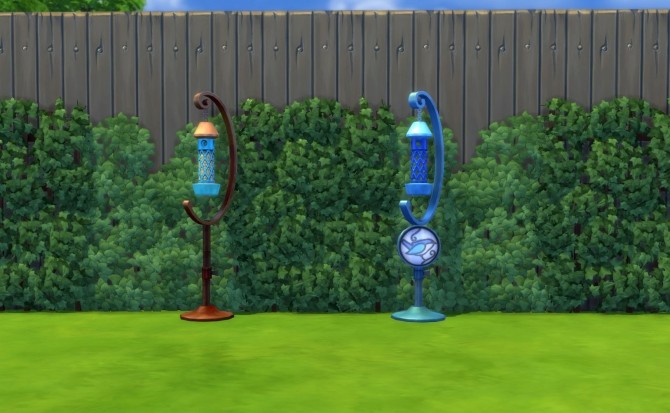 Sims 4 Simply Curvy Bird feeder by Snowhaze at Mod The Sims