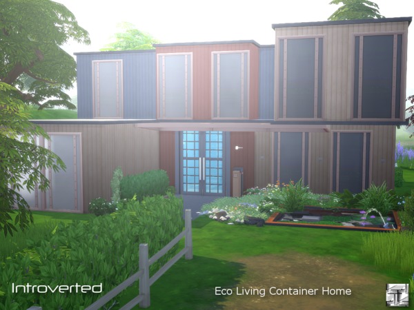 Sims 4 Introverted Eco Living Container by Torque at TSR