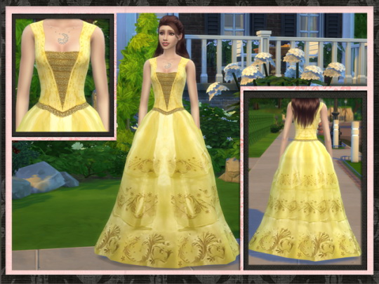 Sims 4 Belle 2017 Ball Gown at 5Cats