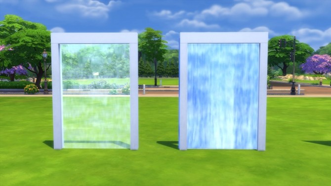 Sims 4 Waterfall Wall Sticker by Snowhaze at Mod The Sims