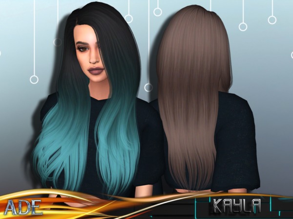 Sims 4 Kayla hair by Ade Darma at TSR