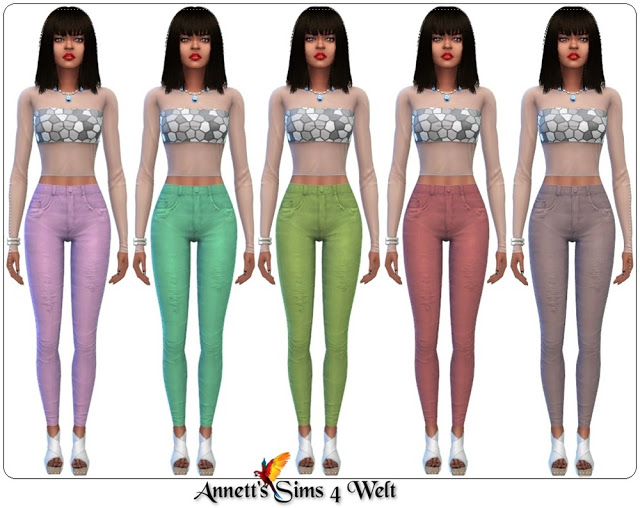 Sims 4 Jeans Leggings Bowling at Annett’s Sims 4 Welt