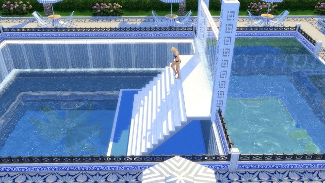 Sims 4 Olympian Pool Club and Gym by Snowhaze at Mod The Sims