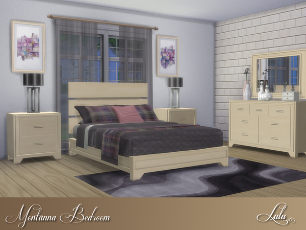 Sims 4 Montanna Bedroom by Lulu265 at TSR