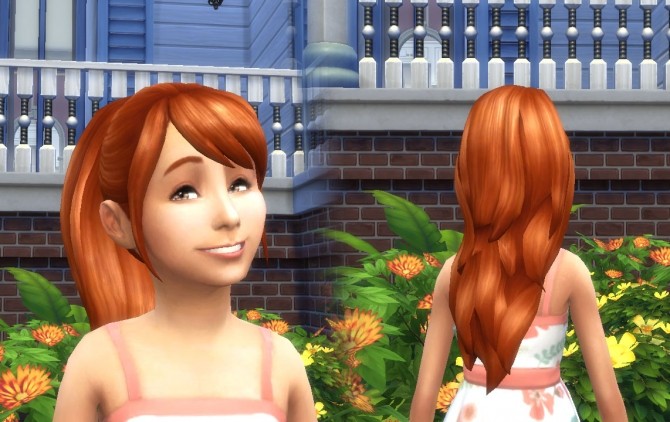 Sims 4 Confident Ponytail for Girls at My Stuff
