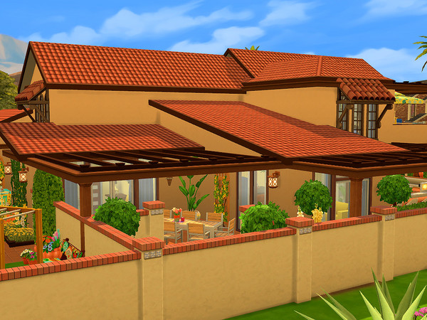 Sims 4 Monaco house NoCC by sharon337 at TSR