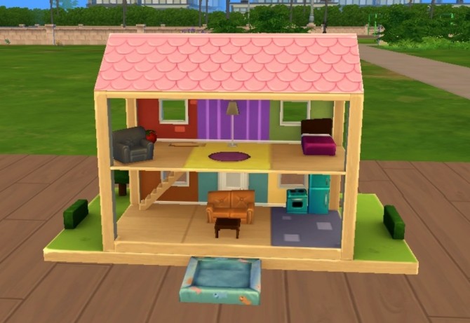 Sims 4 Home For Two Dollhouse Replica by starstrucksh at Mod The Sims