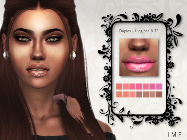 Sims 4 IMF Duplex Lipgloss N.72 by IzzieMcFire at TSR