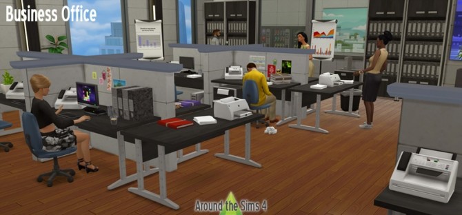 Sims 4 Business Office at Around the Sims 4