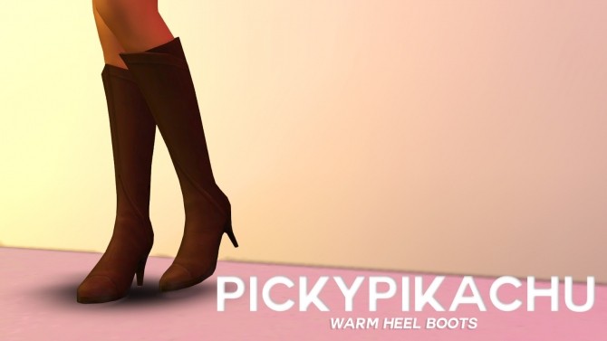 Sims 4 Warm Heels at Pickypikachu