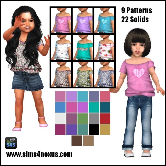 Sims 4 Cool Kids’ Culottes by SamanthaGump at Sims 4 Nexus