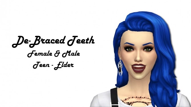 Sims 4 De Braced Teeth by CemeterySims at Mod The Sims