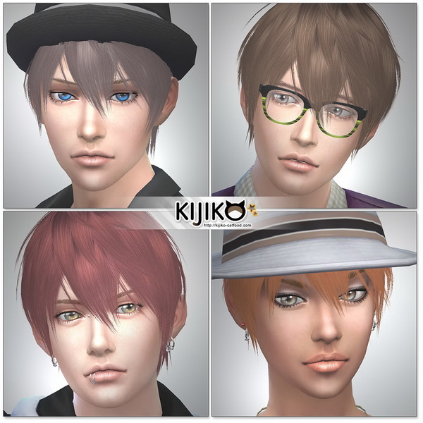 Sims 4 Loves to Swim hair TS3 to TS4 conversion at Kijiko