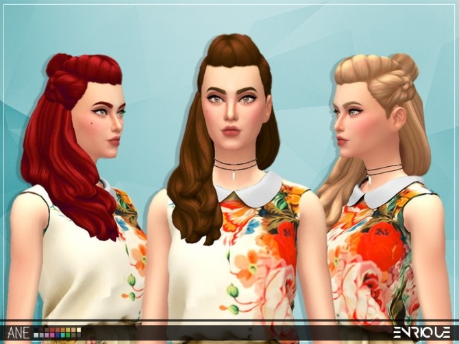 Sims 4 Ane Hair at Enriques4
