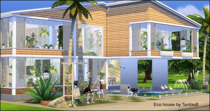 Sims 4 Eco house at Tanitas8 Sims