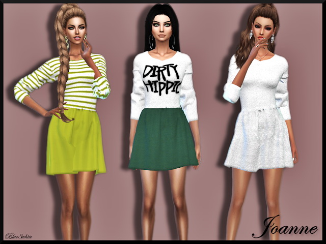 Sims 4 JOANNE DRESS at Blue8white