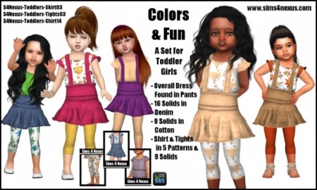 Colors & Fun outfit by SamanthaGump at Sims 4 Nexus
