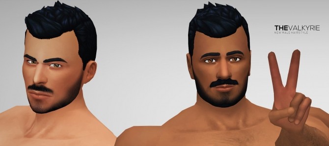 Sims 4 Valkyrie male hair by Xld Sims at SimsWorkshop