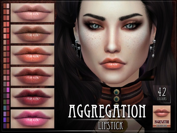 Sims 4 Aggregation Lipstick by RemusSirion at TSR