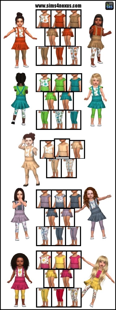 Sims 4 Colors & Fun outfit by SamanthaGump at Sims 4 Nexus
