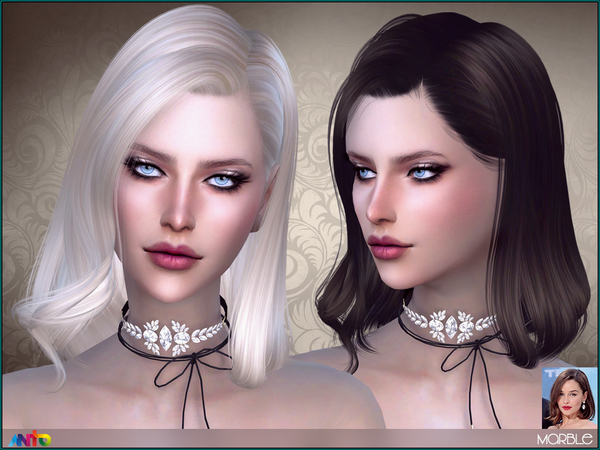 Sims 4 Marble hair by Anto at TSR