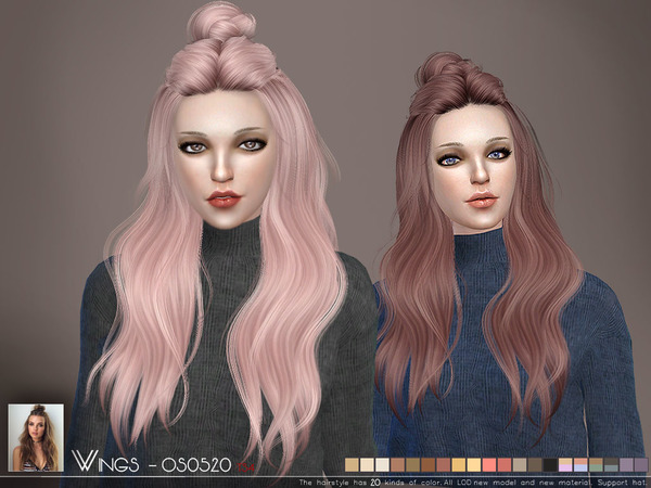 OS0520 hair by Wings Sims at TSR » Sims 4 Updates
