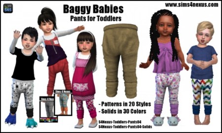 Baggy Babies by SamanthaGump at Sims 4 Nexus