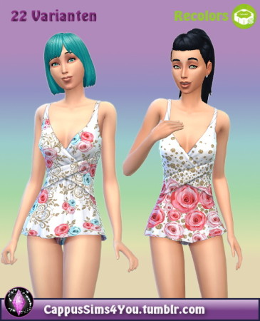 Rosy swimsuit at Cappus Sims4