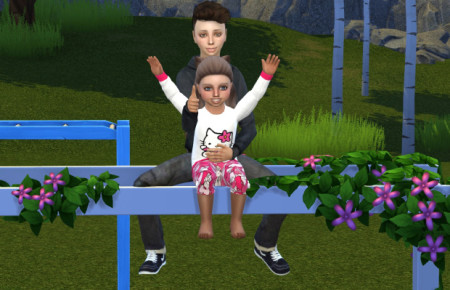 Big Brother/Little Sister Posepack at Chaleara´s Sims 4 Poses