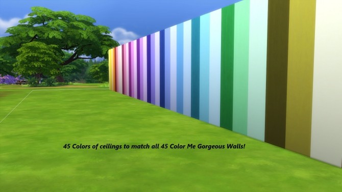 Sims 4 Color Me Gorgeous Ceiling Tiles by Snowhaze at Mod The Sims