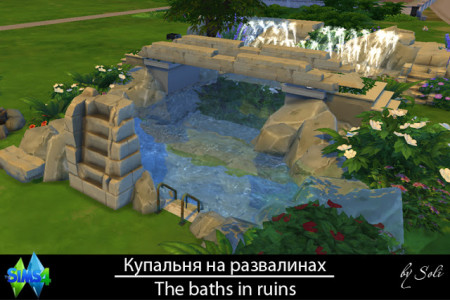 The baths in ruins by Soli at Sims 3 Game