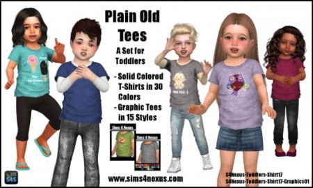 Plain Old Tees by SamanthaGump at Sims 4 Nexus