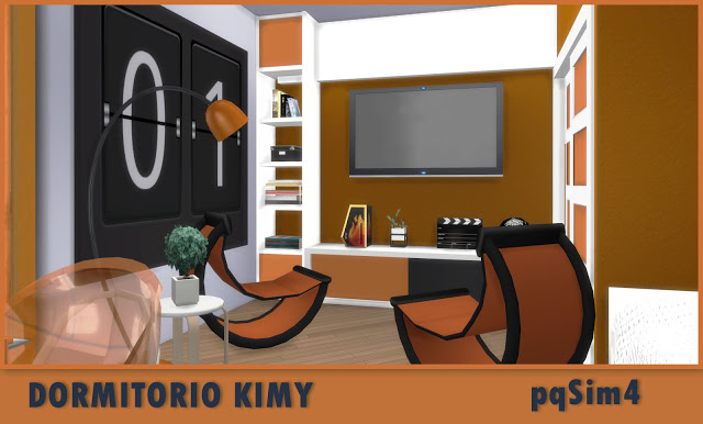 Sims 4 Kimy bedroom at pqSims4
