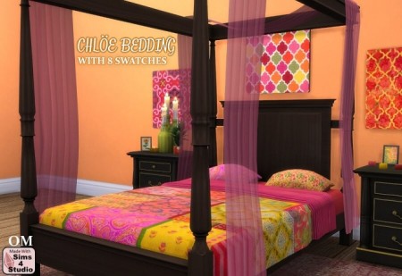 Chloe bedding by OM at Sims 4 Studio