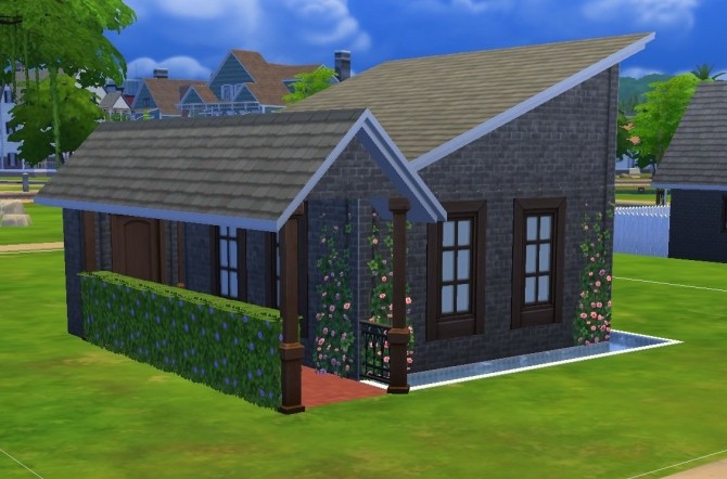 Starter House 3 no-cc by Simsland at Mod The Sims » Sims 4 Updates