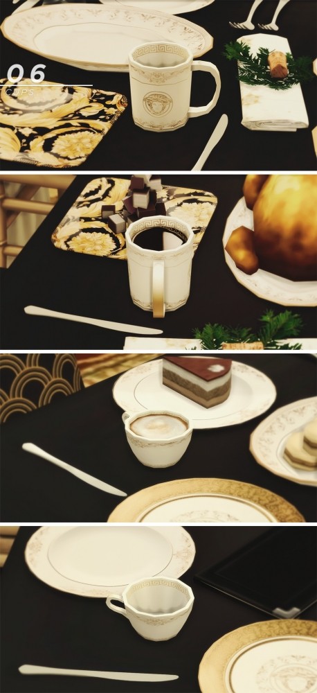 Sims 4 Default replacement dishware set at Asteria Sims